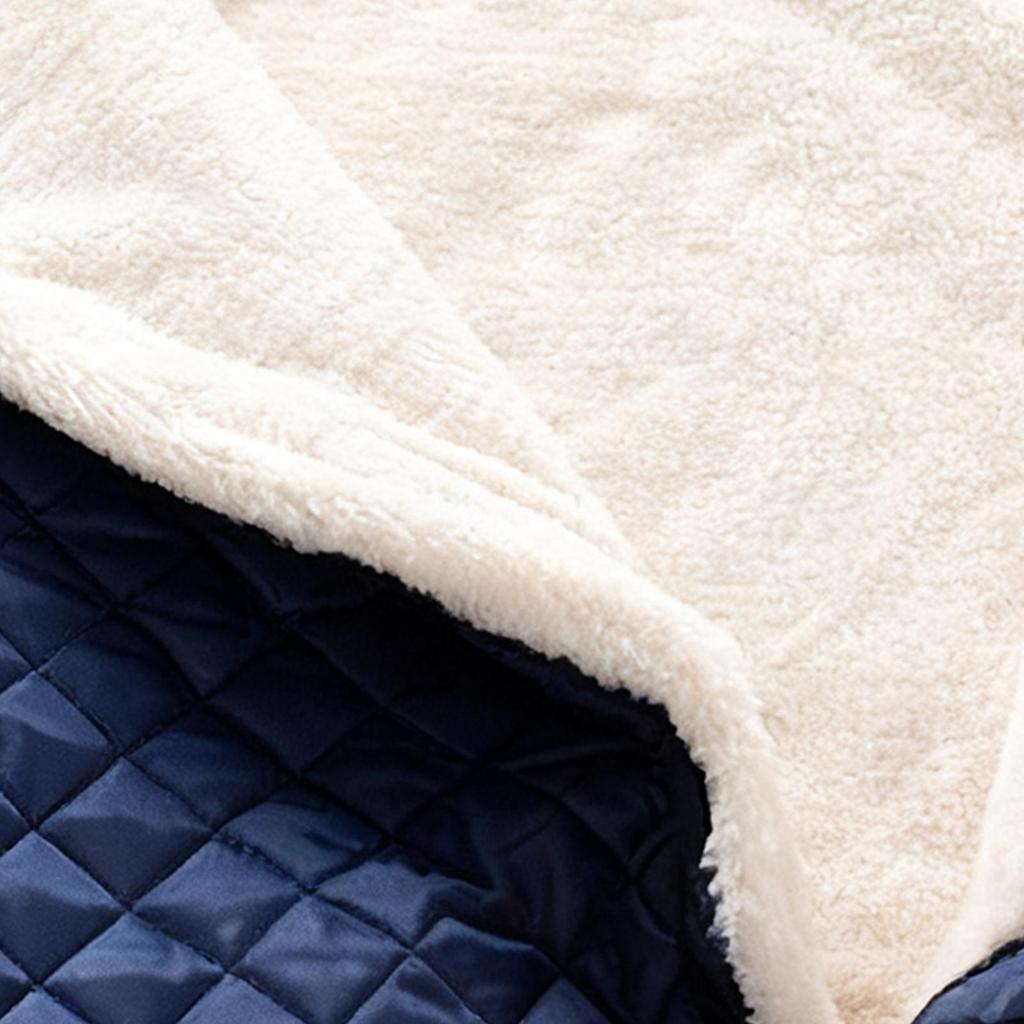 Fleece Wheelchair Blanket with Zipper Pocket Waterproof Windproof for Elderly Seniors Recliner Chair Travel Nursing Home Warmth
