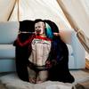 Harley Quinn Theme Printed Blanket - Perfect for Couch, Bed, Travel & Outdoor Use | Machine Washable, Cozy & Durable.