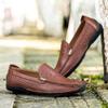 Frühling und Herbst Doudou Schuhe neue Krokodilmuster Schuhe faule Schuhe Britisch lässig Leder