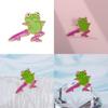 Trendy Animal Funky Frog Design Brooch Pin Versatile Accessory For Men And Women