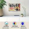 1pc 30*20cm Wooden Rugby Club Sign, Multipurpose Outdoor Decor For Garage, Porch, Cafe, Bar, Man Cave, Farmhouse Kitchen, Rustic Home Decor
