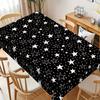 Star Print Rectangle Tablecloth Back To School Decor Indoor Outdoor Reusable Home Dinner Table Cloth Student Party Decorations