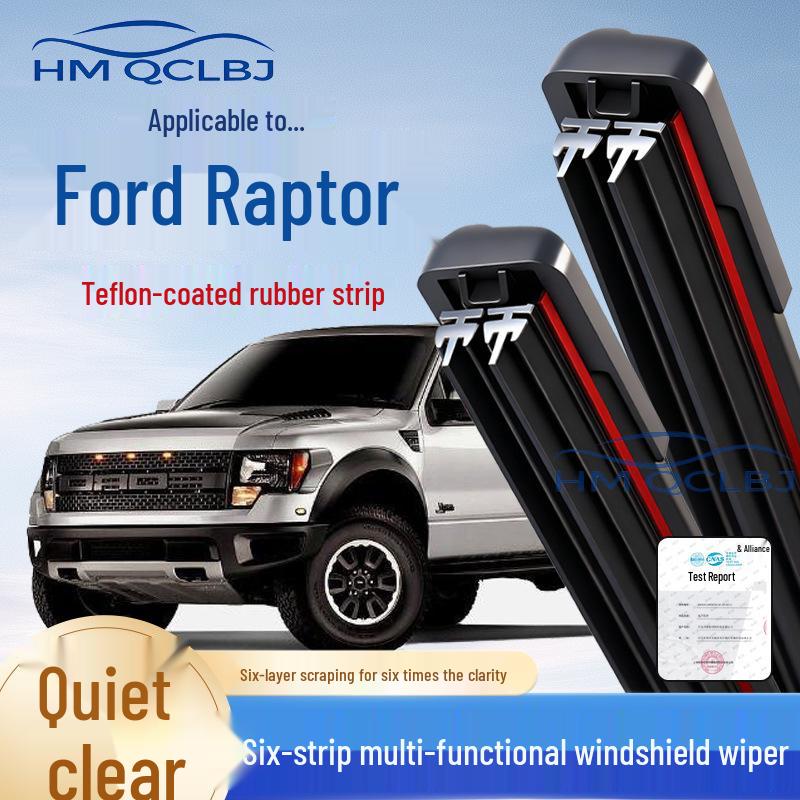 Ștergător de apă multifuncțional fără ramă cu 6 straturi pentru scaunul Ford Raptor