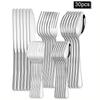 6/30pcs Stainless Steel Cutlery Set Steak Knife and Fork Dessert Fork and Spoon High-end Suitable for Restaurants and Hotels