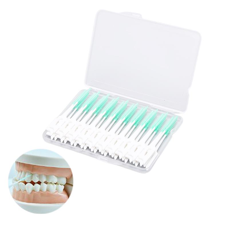30/40/50/150pcs Push-Pull Interdental Brush Gum Interdental Tooth Brush Orthodontic Wire Brush Toothbrush Oral Care Toothpick