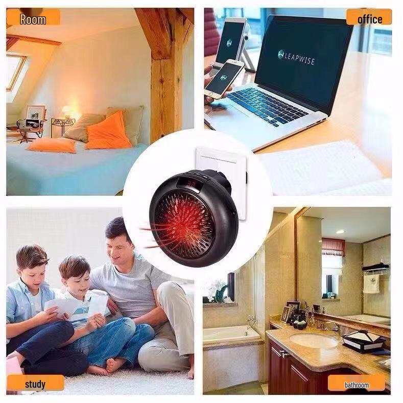 Dual-Use Energy-Saving Heater: Rapid Heating Wall-Mounted & Desktop Fan for Dorm Rooms