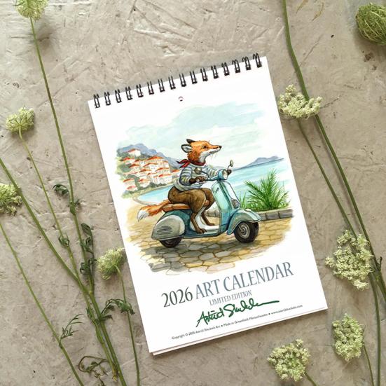 2026 Desk Calendar Animal Patterns Standing Flip Calendar Jan. 2026 - Dec. 2026 12 Monthly Calendar for Home Office