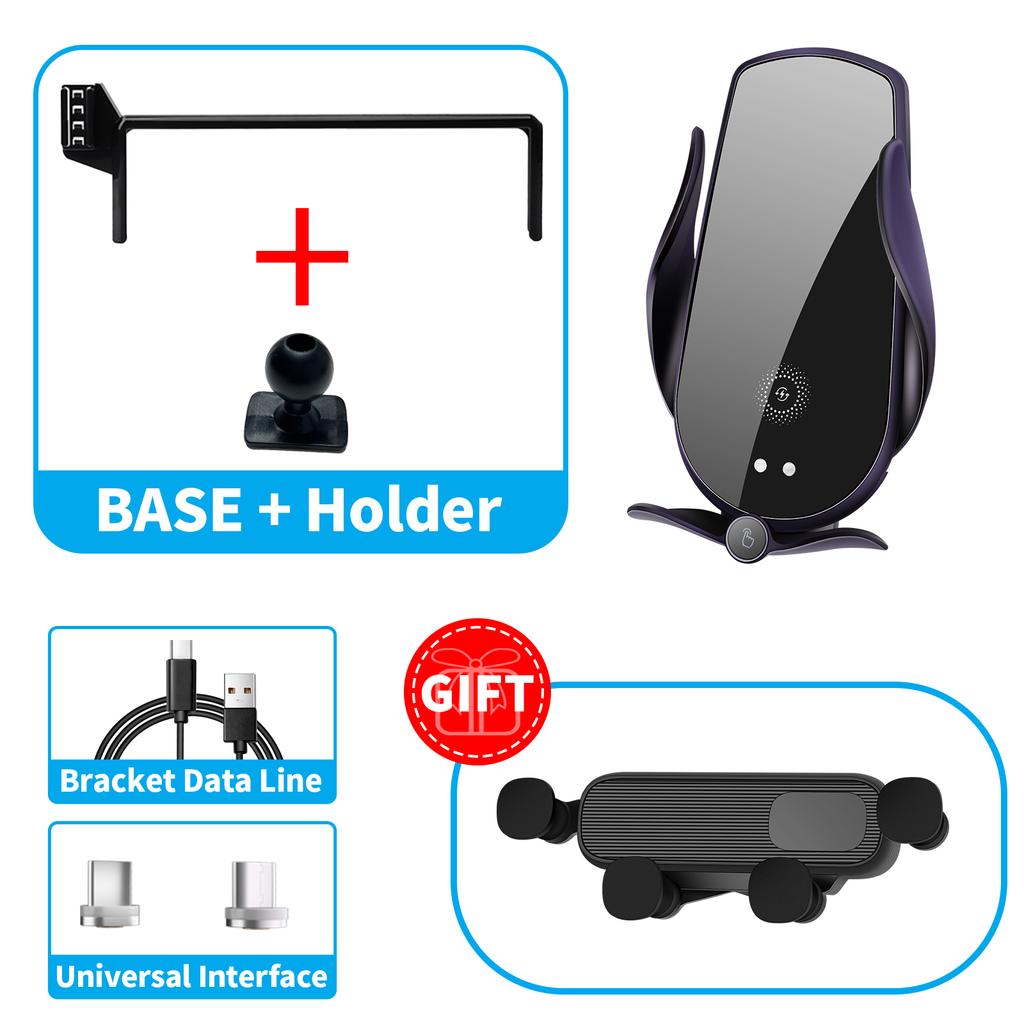 For Toyota Land Cruiser LC300 GRX 2024 Car Phone Holder Screen Fixed Navigation Bracket Base Wireless Charging