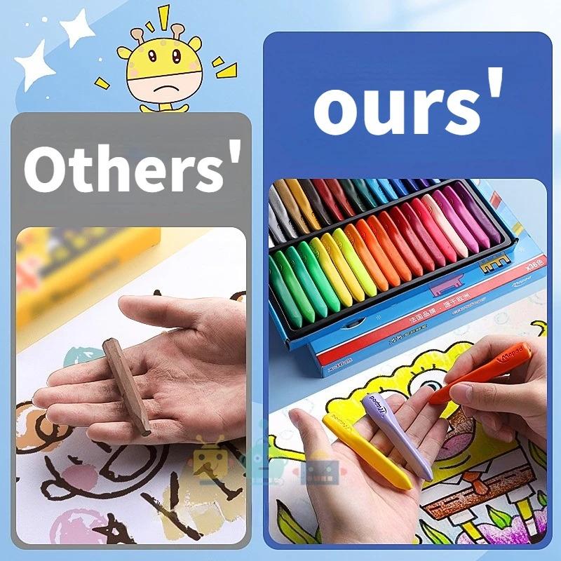 24/12PCS Colorful Crayons Safe Non-Toxic Drawing Toys For Children Graffiti Coloring Pencil Pen Painting Students Stationery