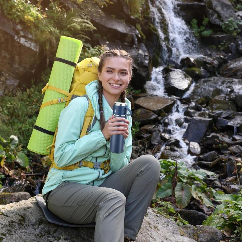304 Vacuum Stainless Steel Thermos Cup Set or Single Cup Portable Sport Travel Handbag Gift Box Coffee Business Water Bottles