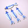 10pcs 40x11mm Stainless Steel Enamel Skeleton Fish Charms Pendant DIY Jewelry Making Accessories Findings for Necklace Earrings