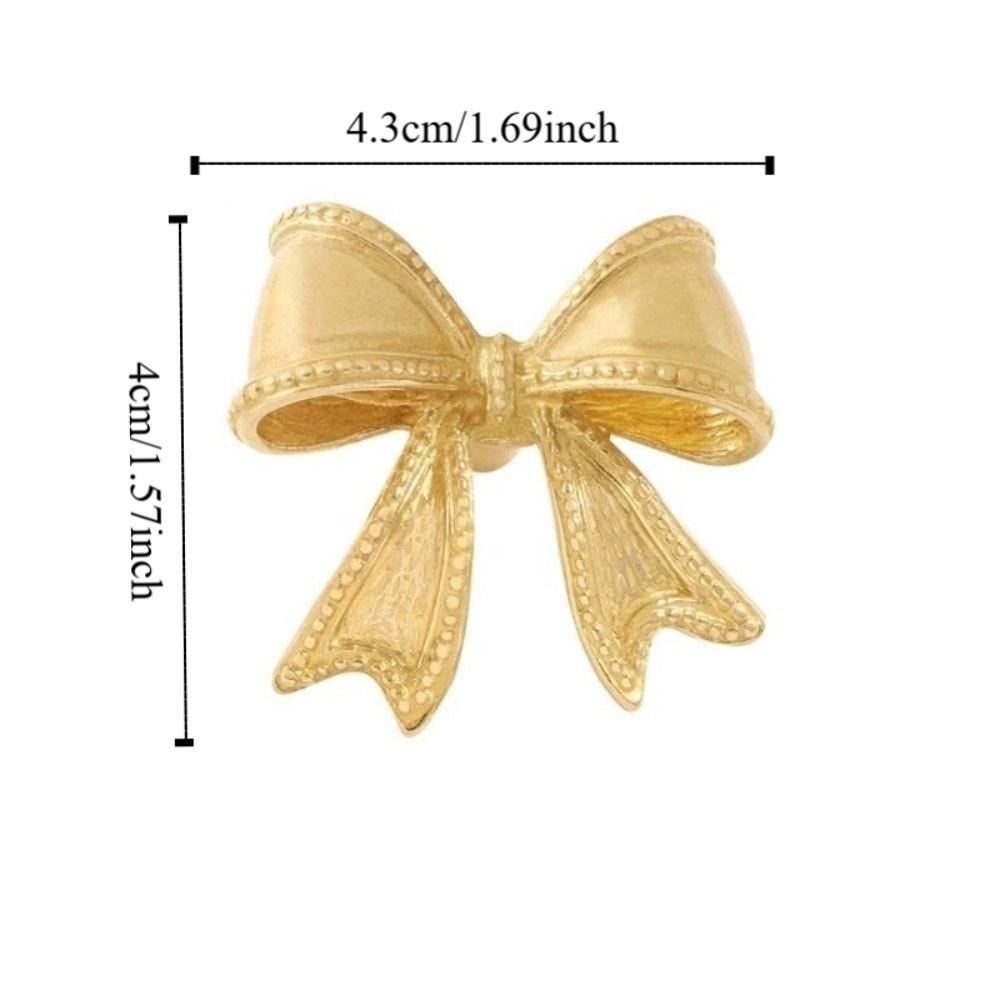 Vintage Cabinet Door Knobs Furniture Hardware Wardrobe Drawer Pulls Bow Tie Brass Handle  Window