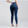 Damen High Waist Eng Elastisch Geformte Hüfthebende Jeans Stretchjeans Y2K Streetwear Mode Slim Bleistifthose Hose