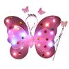 3Pcs/Set Luminous Butterflies Wing Light Up Costume Accessories Cute Vivid Kids Performance Glowing for Festival