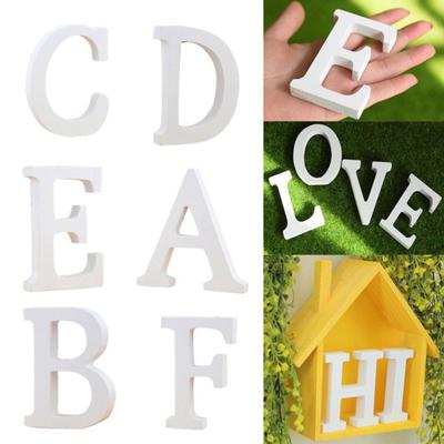 Wooden English Letters Alphabet Symbol Ornament Wedding Party DIY Decoration