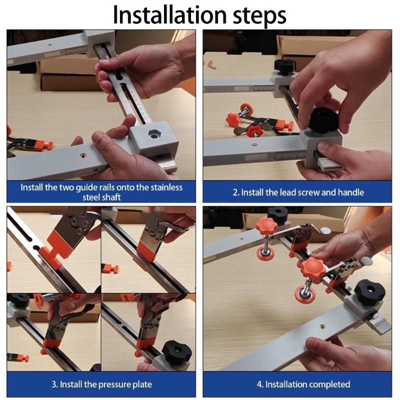 Upgrades Steel Drawer Rail Alignment Jig with Extendable Length Design Cabinet Slide Installation Tool for DIY Projects