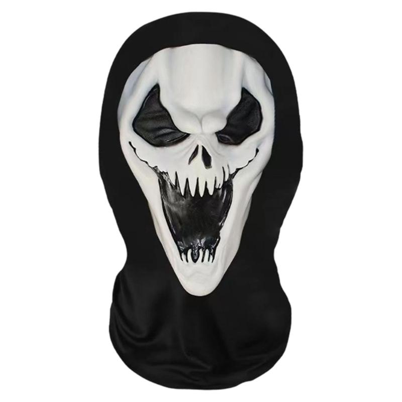 Totenkopf Sturmhaube Überzug für Themenveranstaltung Komfortables Design Realistische Gesichtsmaske Furchteinflößende Halloween Gesichtsbedeckung
