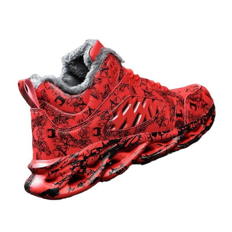 Men's trend versatile thick-soled heightening Korean version breathable running large-size men's shoes sports trendy shoes basketball shoes