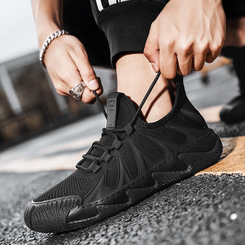 Męskie wygodne, wyjątkowo miękkie i oddychające sznurowane tenisówki