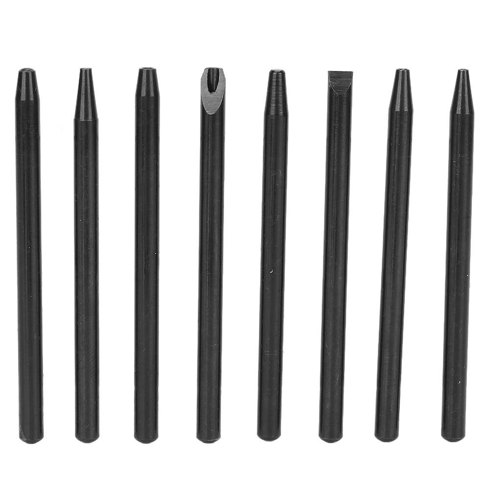 25Pcs Black Watch Hand Pusher Steel Watch Hand Fitting Tool Watch Band Adjustment