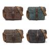 New Vintage Canvas Shoulder Bag Casual Men's and Women's Crossbody Bag Handheld Camera Bag Postman Bag for Out-of-home Travel