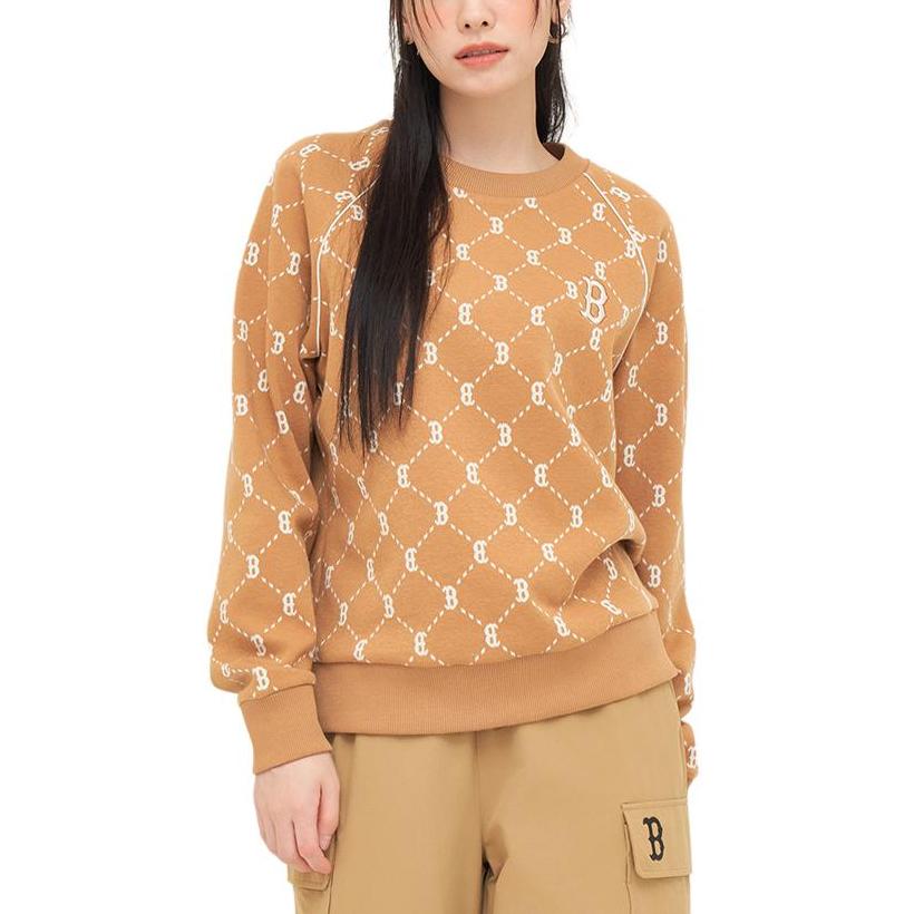 MLB Boston Red Sox Sweatshirt Unisex Camel 3AMTM0144-43CAS