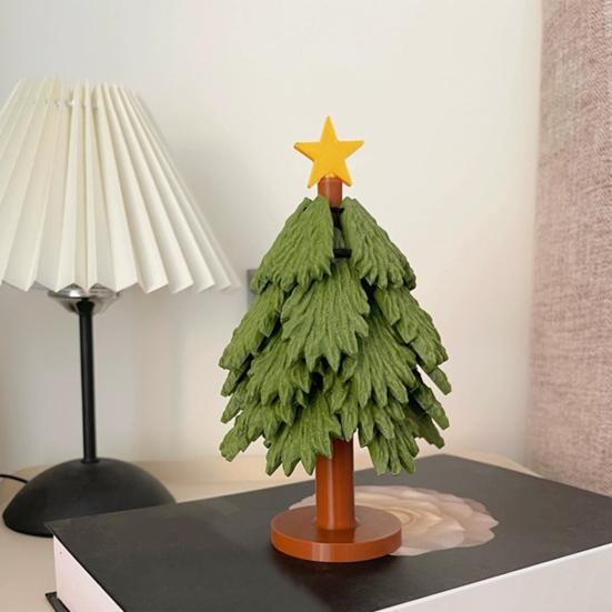 Christmas Tree Trivet Set 3D Printing Christmas Tree Coasters Green Xmas Trees Trivet with Star Stirring Stick for Hot Dishes Pot Bowl Teapot