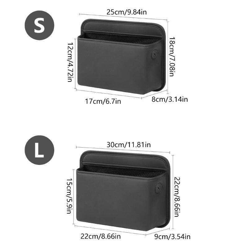 Leather Automotive Trash Can Dust Bin With Leakproof And Easy Clean Features For Car Cabin Organization Quick Install