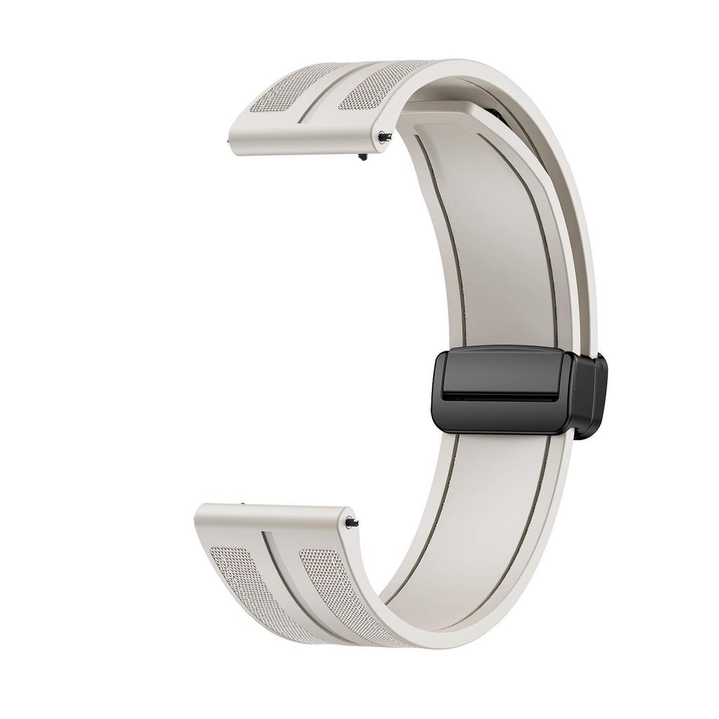 Woven Nylon & Silicone Strap for Huawei Watch GT5/GT6/4 Pro with Magnetic Buckle, Compatible with Apple Watch.