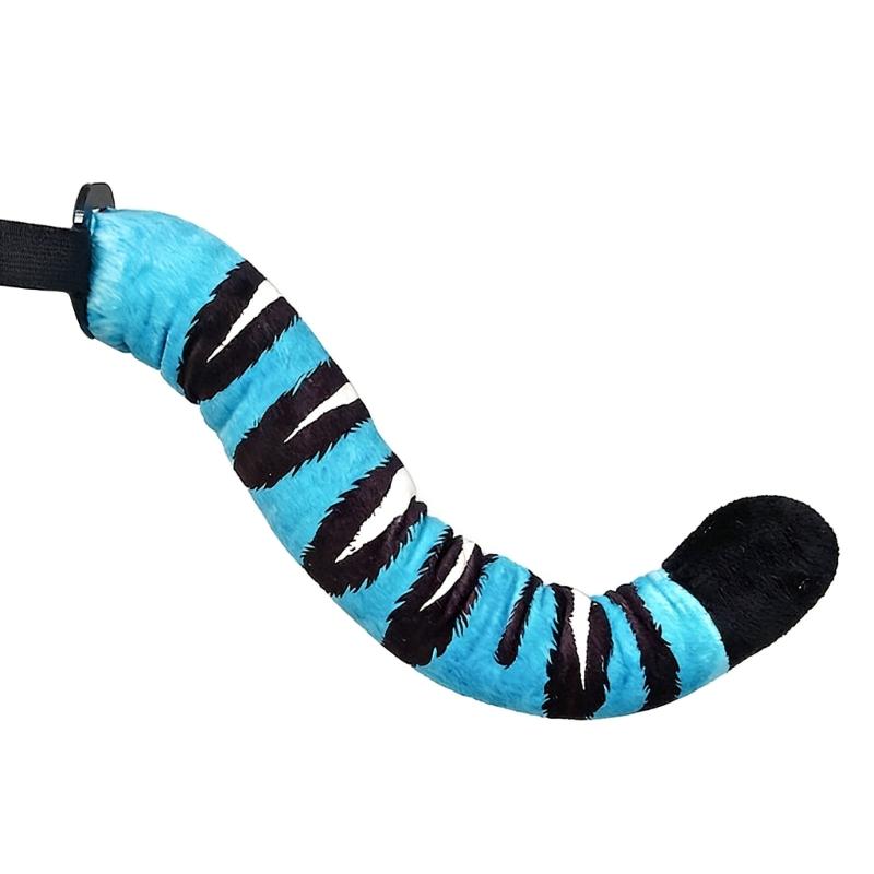 Handcraft Plush Tigers Ears Headband Faux Furs Tail for Halloween Cosplay Party Costume Accessories for Kids Adults