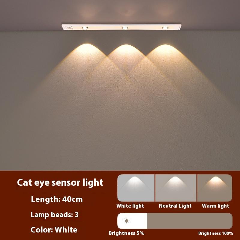 Led Motion Sensor Wireless Ultra Thin Night Light Usb Led Light For Kitchen Cabinet Bedroom Wardrobe Indoor Lighting