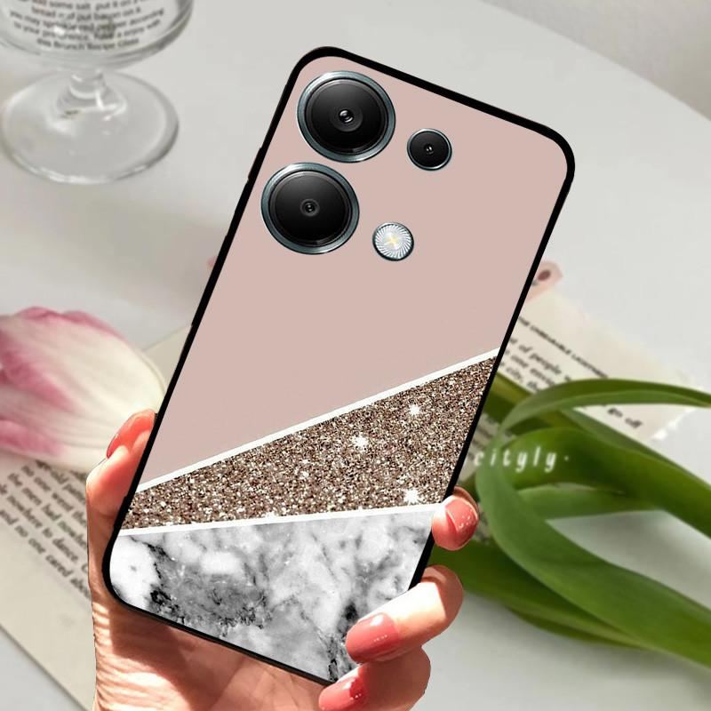 For Xiaomi Poco M6 Pro 4G Case PocoM6 Pro Shockproof Soft TPU Silicone Phone Cover For Poco M6 Pro 4G Funda Capa Cartoon Shells