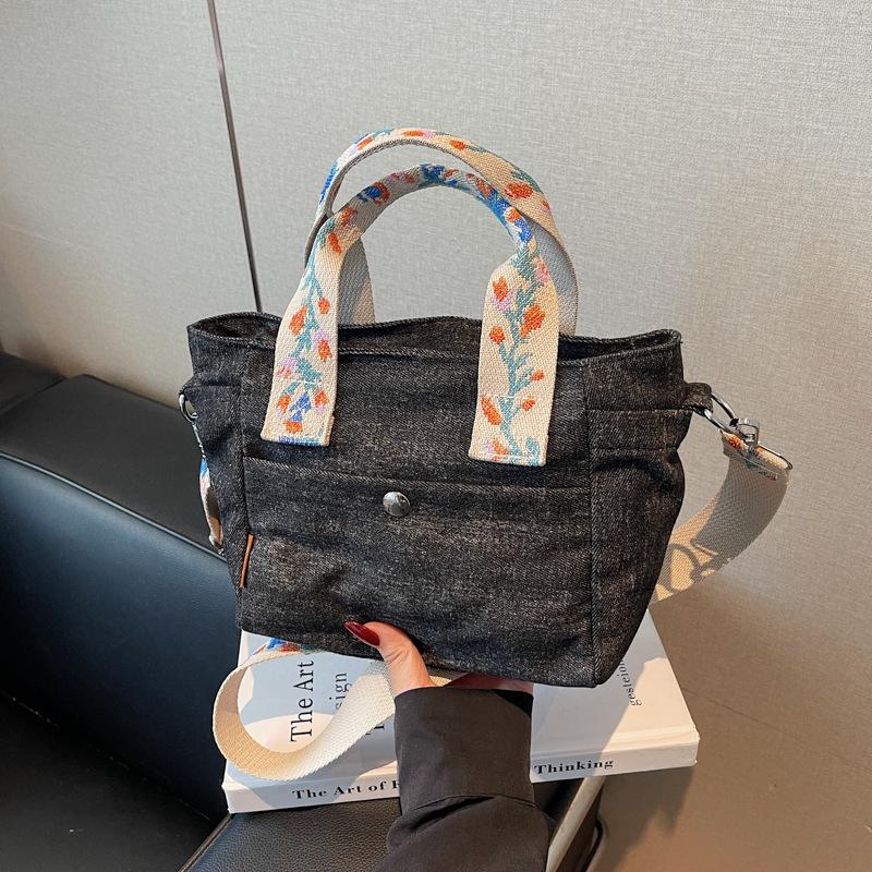 

Fashion hand bag women s new versatile bucket bag casual messenger bag чёрный