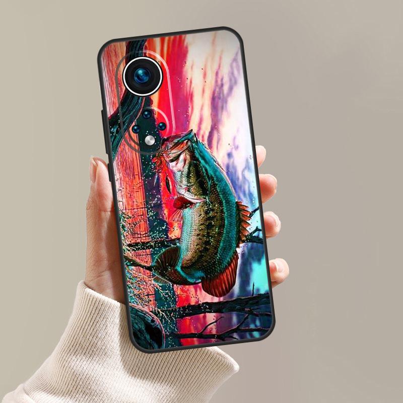 Fishing Lake Sunset Case For Honor Magic 8 6 5 7 Lite 400 Pro 200 90 70 50 X8c X8b X9a X9b X9c X9d Win RT Cover