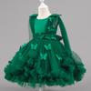 Little Girls Puffy Tulle Princess Dress For Birthday Wedding Stage Performance