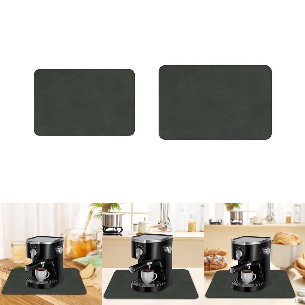 Anti Slip Absorbent Pet Mat Reusable Bar Countertop Espresso Machine Dish Counter Pad
