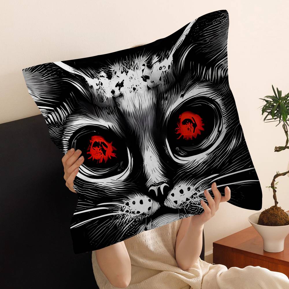 Game Phasmophobia Cushion Cover Car Throw Pillow Case For Sofa Car Christmas Gift 40x40cm 45x45cm