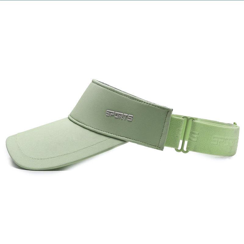 

Женская шляпа от солнца для гольфа и спорта с открытым верхом, серия цветов макарон, меняющая цвет Adjustable 48-65cm зелёный