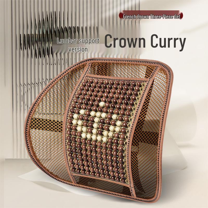 Sommer Bilseteputesett - Pustende, Ventilert, Design med treperler, 3 deler for komfortabel kjøring