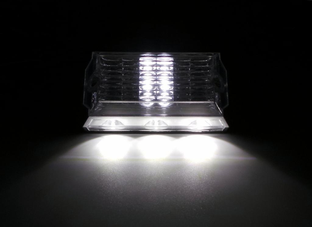 LED obrysové světlo 12-24V 4 funkce bílé, terénní