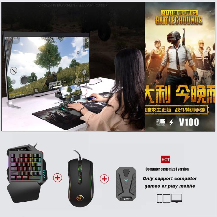 Adattatore Convertitore Gamepad Cablato Mobile Tastiera Mouse da Gioco per Edizione Android