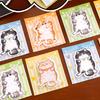 4Pcs Cat-Shaped Notes Pad Set Cute Self-Adhesive Memo Pads for Students Office Writable Peel-off Notes for Reminders Journaling Gifts