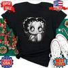 Betty Boop Old School Flapper Cartoon Graphic T Shirt Tees T-Shirt, S-5XL