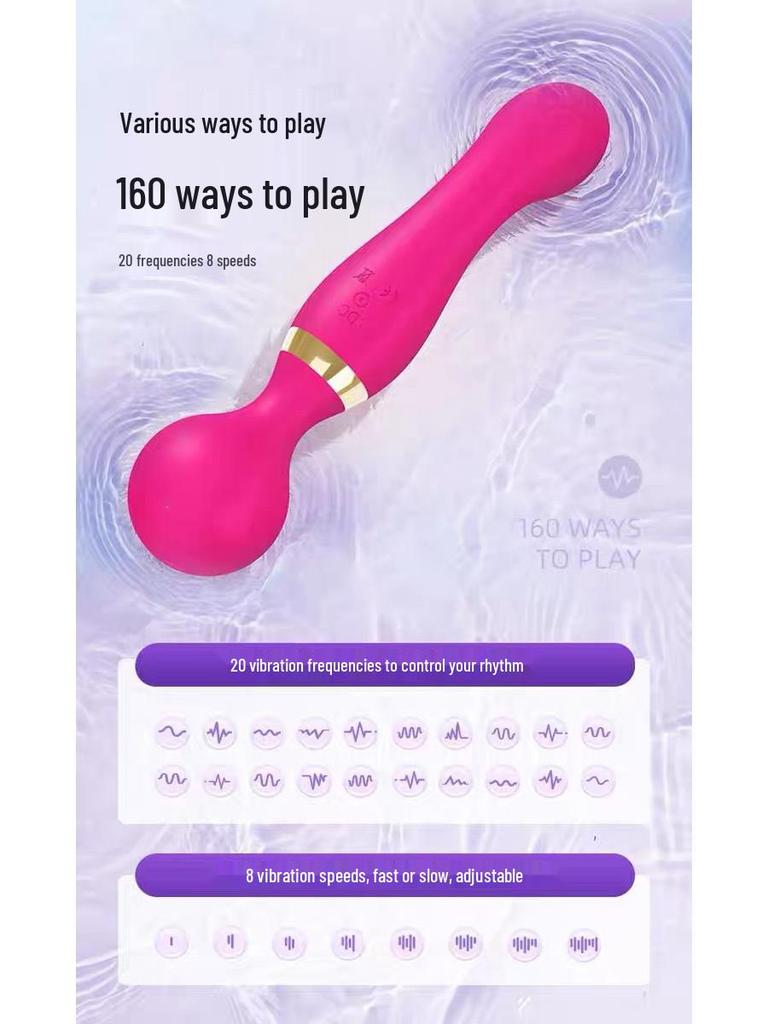 Women's Dual-Head Vibrating G-Spot Massager - Silent, Ten-Frequency