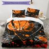3pcs Basketball Bedding Set Duvet Cover Closure Includes 1 Duvet Cover & 2 Pillowcases, Soft and Comfortable for All Seasons.