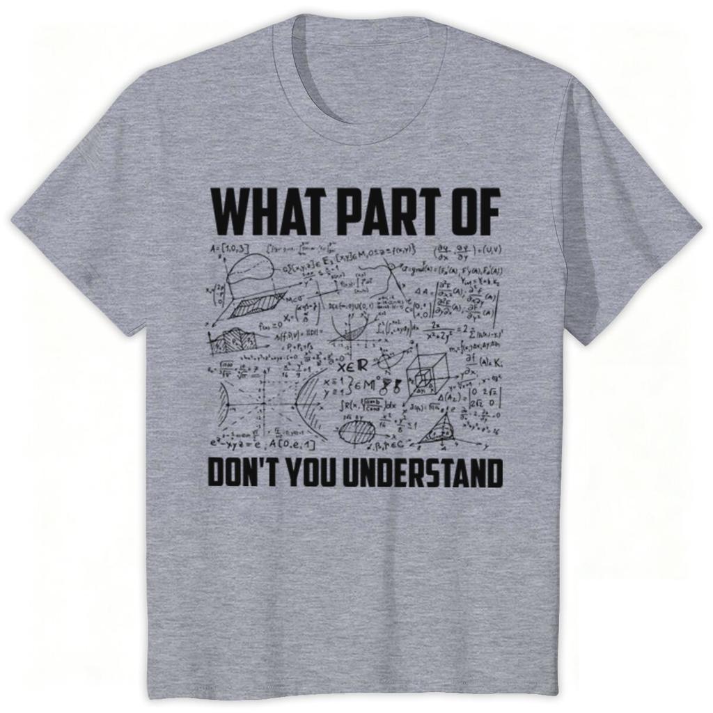 Funny Math Physics Short Sleeve Tshirt Crew Neck Fashion Clothes Science Teacher Print Graphic Tee Math Teacher Gifts Tshirt