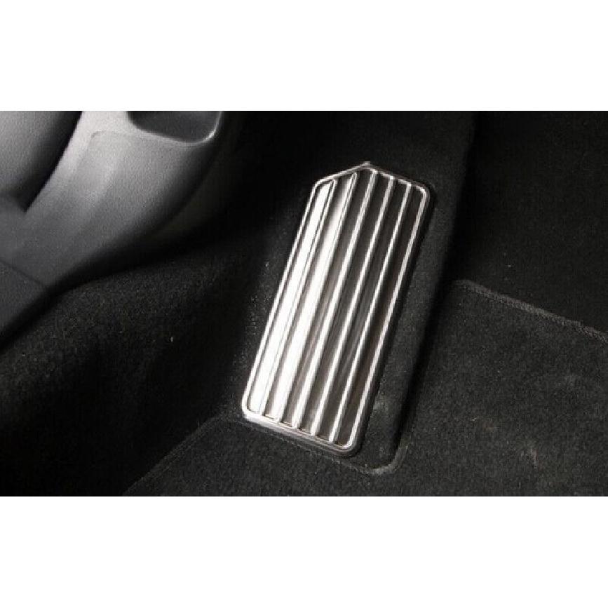 For Honda Accord 10Th 2018-2022 Silver Steel Inner Footrest Pad Pedal Cover Trim
