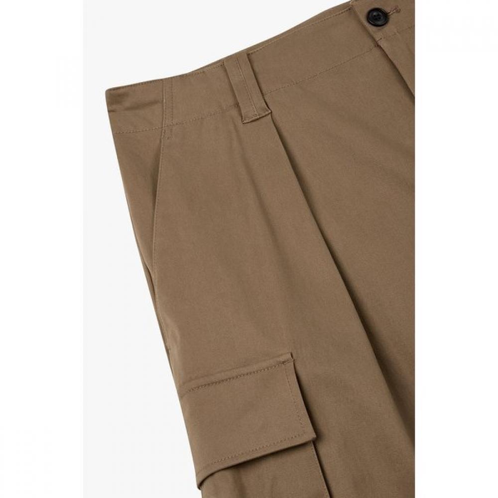 Tomboy Silhouette Tuck Cotton Cargo Pants 9155431305ar