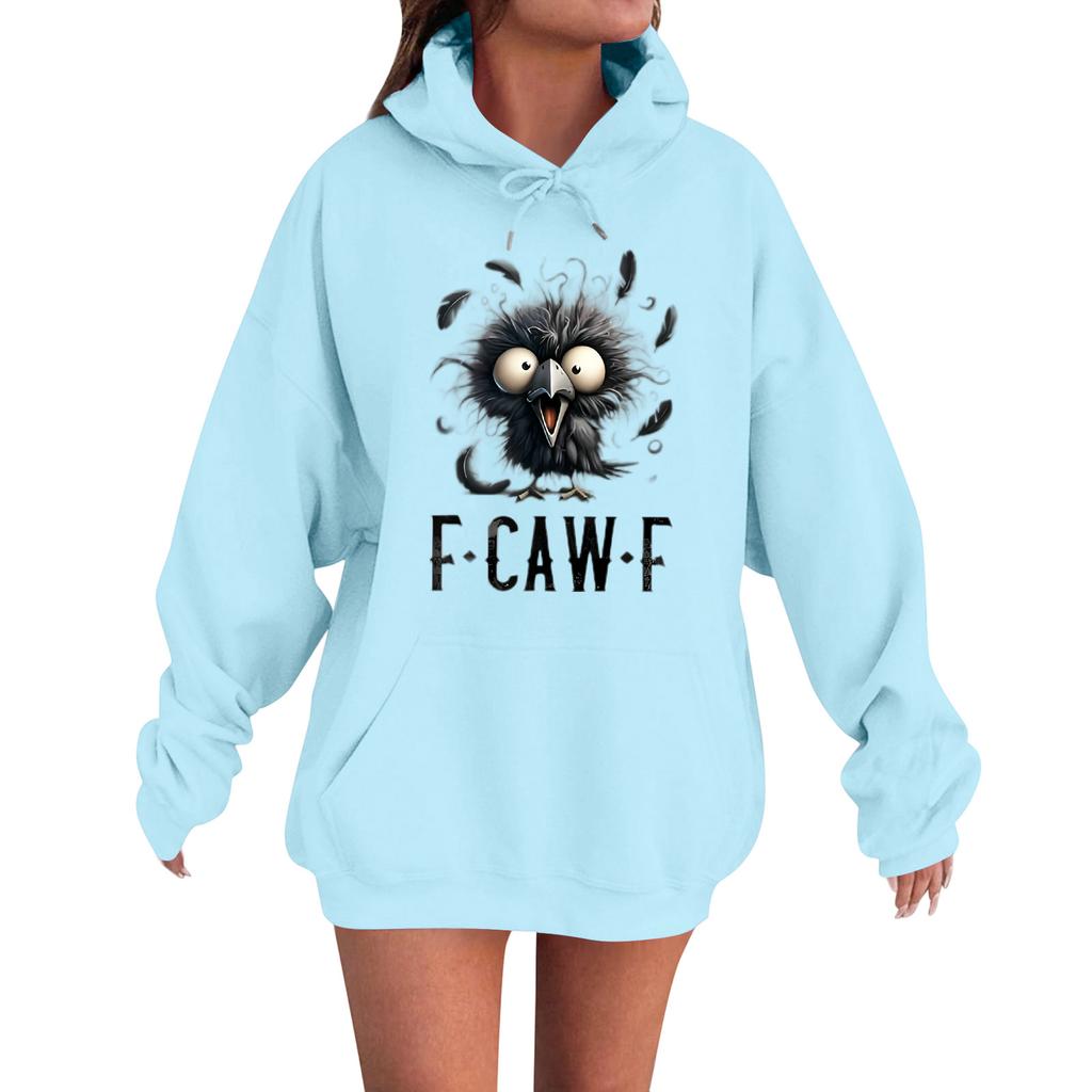 Women's Fashion Casual Long Sleeve Loose  Printed Sweatshirt