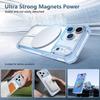 Transparent Shockproof Magnetic Case For iPhone 11 12 13 14 15 16 17 Pro Max Air Plus For Magsafe Magnetic Acrylic Hard Cover